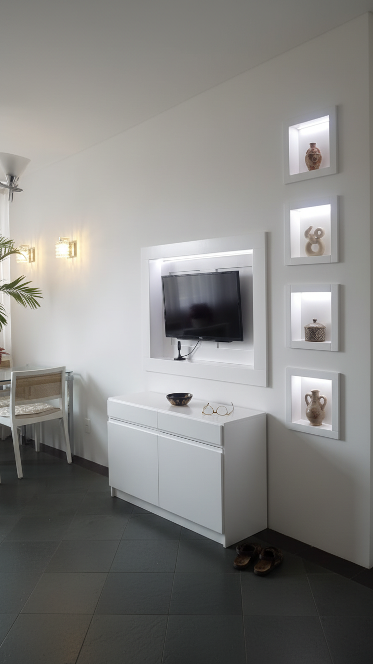 Sala Rack Branca Brilhante Arte & Laquer São Paulo